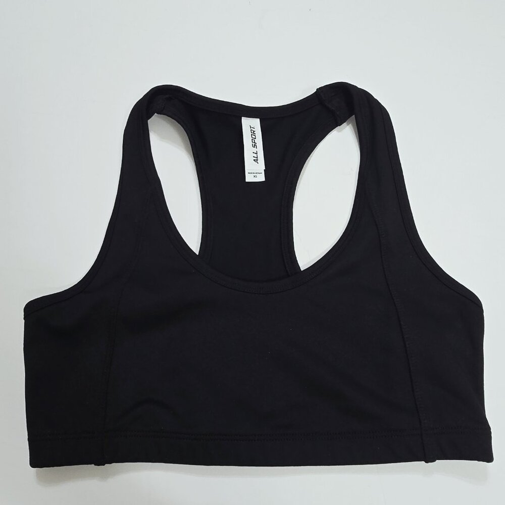 Nwot ALL SPORT - XS Women’s‎ Sports Bra Racerback | Athletic Gym Yoga In Black